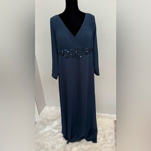 Navy Blue Mother’s Wedding Dress